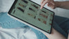 female scrolling through online clothing store website